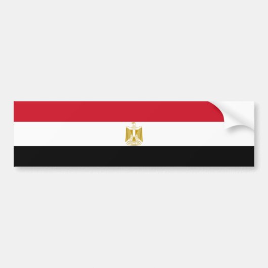Ägypten/ägyptische Flagge Autoaufkleber (Vorne)