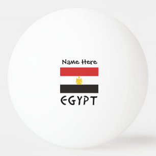 Ägypten Ägyptische Flagge Personalisierter Name Tischtennisball