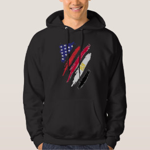 Ägypten Amerikanische Flagge USA Patriot Heritage Hoodie