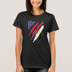 Ägypten Amerikanische Flagge USA Patriot Heritage  T-Shirt