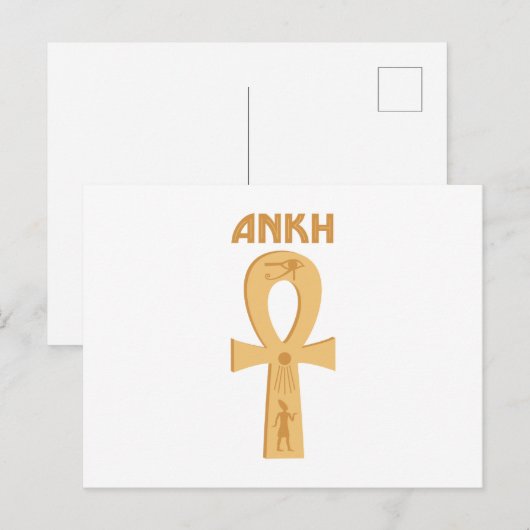 Ägypten Ankh Postkarte (Vorne/Hinten)