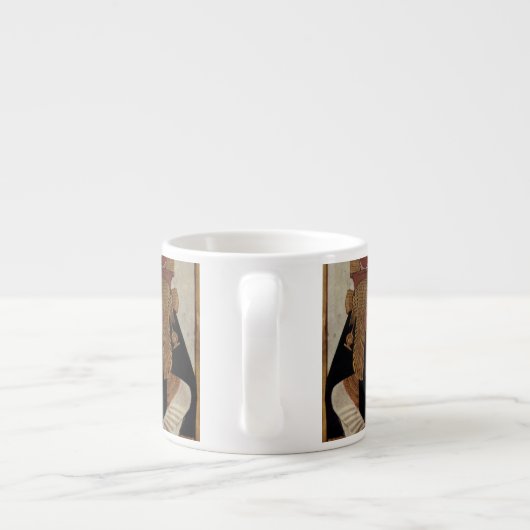 Ägypten Antike Pharao Tombs Farbenfrohe Malerei Ku Espressotasse (Rückseite)