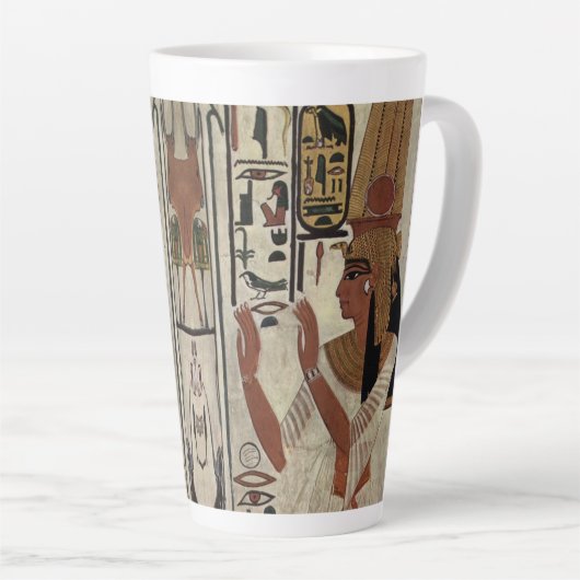 Ägypten Antike Pharao Tombs Farbenfrohe Malerei Ku Milchtasse (Rechte Ecke)