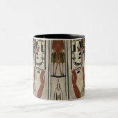 Ägypten Antike Pharao Tombs Farbenfrohe Malerei Ku Zweifarbige Tasse (Mittel)