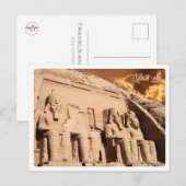 Ägypten - Assuan - Abu Simbel Postkarte (Vorne/Hinten)