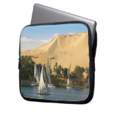 Ägypten, Assuan, Nile River, Felucca Segelboote, 2 Laptopschutzhülle (Vorderseite Links)
