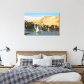 Ägypten, Assuan, Nile River, Felucca Segelboote, 2 Leinwanddruck (Insitu (Schlafzimmer))