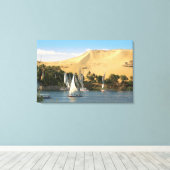 Ägypten, Assuan, Nile River, Felucca Segelboote, 2 Leinwanddruck (Insitu (Holzboden))