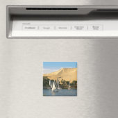 Ägypten, Assuan, Nile River, Felucca Segelboote, 2 Magnet (In Situ (Geschirrspüler))