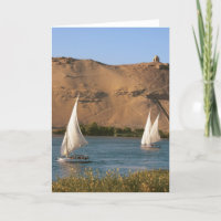 Ägypten, Assuan, Nile River, Felucca Segelboote,