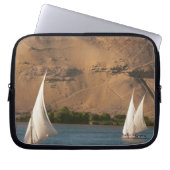 Ägypten, Assuan, Nile River, Felucca Segelboote, Laptopschutzhülle (Vorderseite)