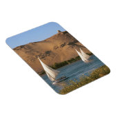 Ägypten, Assuan, Nile River, Felucca Segelboote, Magnet (Rechte Seite)