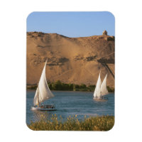 Ägypten, Assuan, Nile River, Felucca Segelboote,