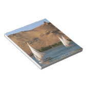 Ägypten, Assuan, Nile River, Felucca Segelboote, Notizblock (angewinkelt)