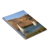 Ägypten, Assuan, Nile River, Felucca Segelboote, Notizblock (Rechte Seite)