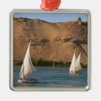 Ägypten, Assuan, Nile River, Felucca Segelboote,