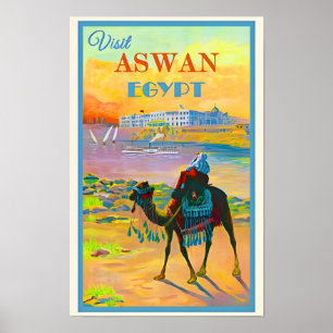 Ägypten-Assuan-Reiseposter Poster