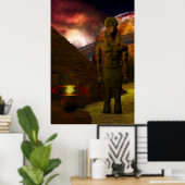 Ägypten Aufstieg der digitalen 3D-Kunst Poster (Heimbüro)