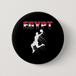 Ägypten Basketball Fans Jersey - Ägyptischer Flagg Button