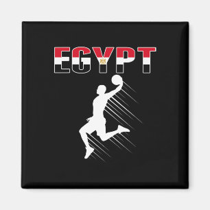 Ägypten Basketball Fans Jersey - Ägyptischer Flagg Magnet