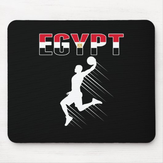 Ägypten Basketball Fans Jersey - Ägyptischer Flagg Mousepad (Vorne)
