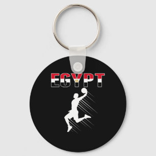 Ägypten Basketball Fans Jersey - Ägyptischer Flagg Schlüsselanhänger