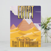Ägypten - Besuchen Sie das Pyramiden-Urlaubsposter (Stehend Vorderseite)