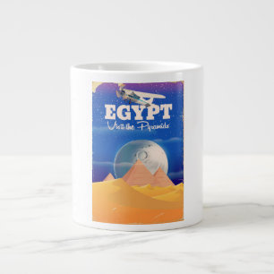 Ägypten - Besuchen Sie das Reiseplakat der Pyramid Jumbo-Tasse