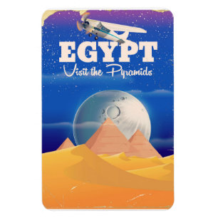 Ägypten - Besuchen Sie das Reiseplakat der Pyramid Magnet