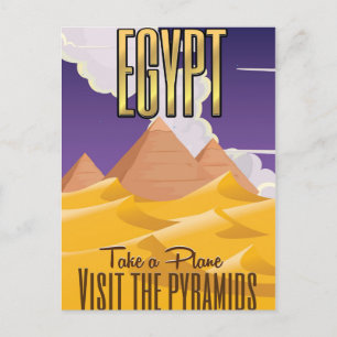 Ägypten - Besuchen Sie den Urlaubsprospekt Pyramid Postkarte