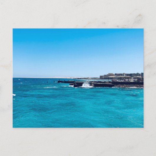 Ägypten, Blick aufs Rote Meer, Hurghada Postkarte (Vorderseite)