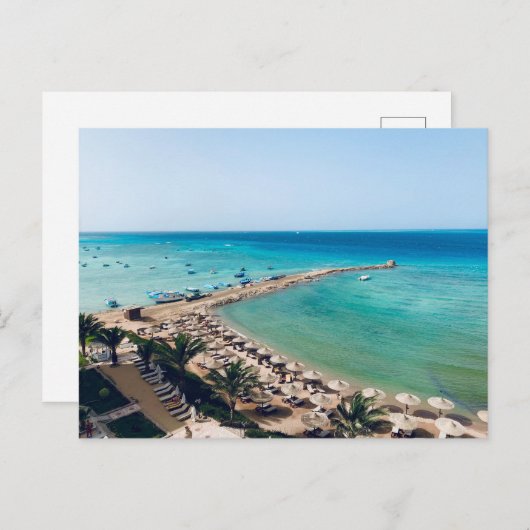 Ägypten. Blick aufs Rote Meer. Postkarte (Vorne/Hinten)