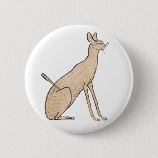 Ägypten Cat Button (Vorderseite)
