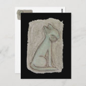 Ägypten Cat Postkarte (Vorne/Hinten)