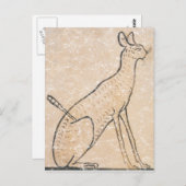 Ägypten Cat Postkarte (Vorne/Hinten)