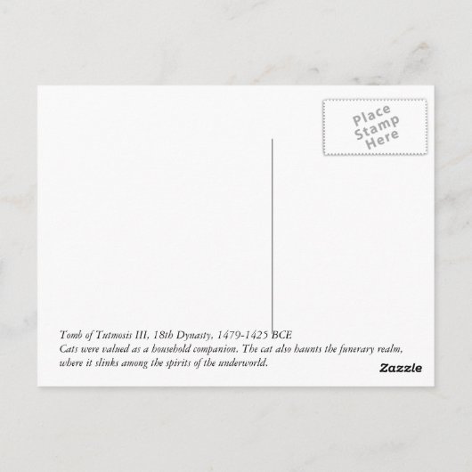 Ägypten Cat Postkarte (Rückseite)