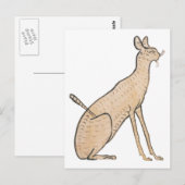Ägypten Cat Postkarte (Vorne/Hinten)