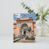 Ägypten, Das ägyptische Antiquitätenmuseum, Kairo Postkarte (Stehend Vorderseite)