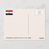 Ägypten, Das ägyptische Antiquitätenmuseum, Kairo Postkarte (Rückseite)