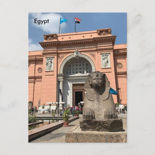 Ägypten, Das ägyptische Antiquitätenmuseum, Kairo Postkarte (Vorderseite)