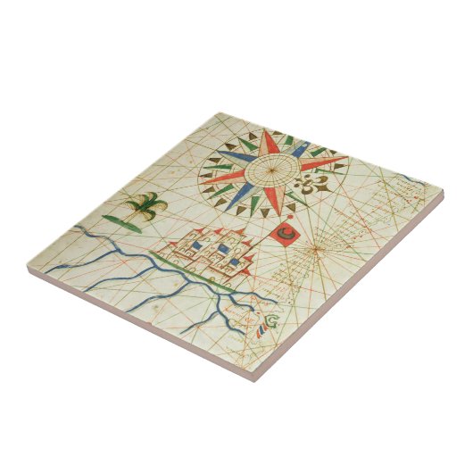 Ägypten, der Fluss Nil und Kairo Fliese (Seite)