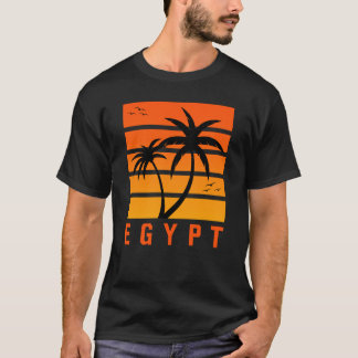 Ägypten der Männer Vintager Sonnenuntergang T - Sh T-Shirt