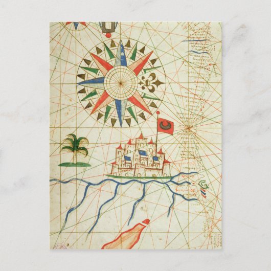 Ägypten, der Nil und Kairo Postkarte (Vorderseite)