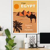 Ägypten, die Pyramiden erkunden, Poster (Heimbüro)