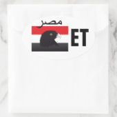 Ägypten - Egypt Kleber Ovaler Aufkleber (Tasche)