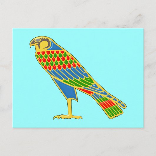Ägypten Falke Eigypt falcon Postkarte (Vorderseite)