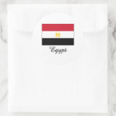 Ägypten-Flag-Design Runder Aufkleber (Tasche)