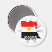 Ägypten Flag Map 2.0 Magnet (Vorderseite/Rückseite)