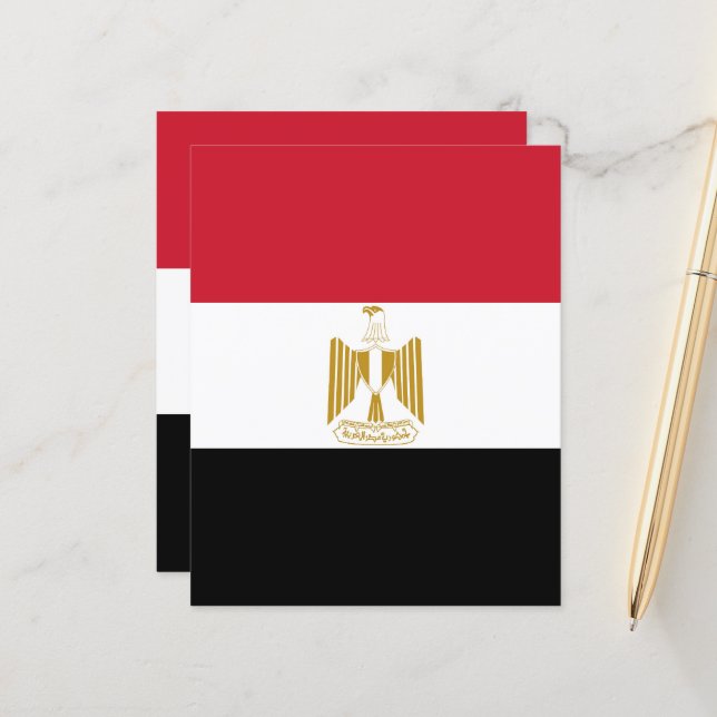 Ägypten-Flagge (Vorderseite/Rückseite Beispiel)
