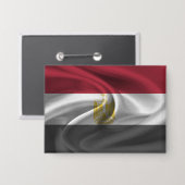 Ägypten-Flagge-Button Button (Vorderseite/Rückseite)